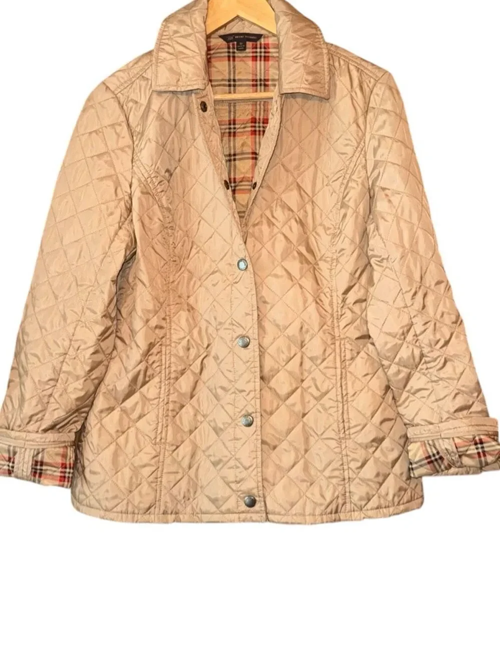 BROOKS BROTHERS 346 Quilted Barn Jacket British Plaid Lined